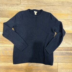 L.L. Bean Women's Navy Crewneck Sweater